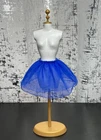 Vintage *Barbie* Clothes: Royal Blue Sheer Nylon Skirt, Late 90's