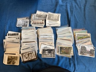 Huge 7.5 LB Vintage Postcard Collection Hundreds of Cards Travel USA Europe