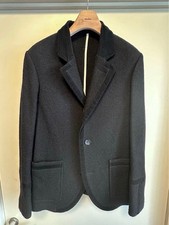 Blazer visvim Harris tweed accademia nero bordo in velluto a coste uomo M #FC ACA