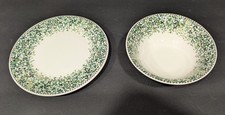 Songe by Faiencerie De Gien Coupe Cereal Bowl and Salad/Dessert Plate