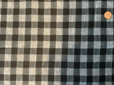 Black & Gray Buffalo Check Flannel 2 Yds x 42  Wide Joann s