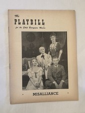 MISALLIANCE playbill RODDY MCDOWELL CYRIL RITCHARD RICHARD KILEY BARRY JONES ‘53