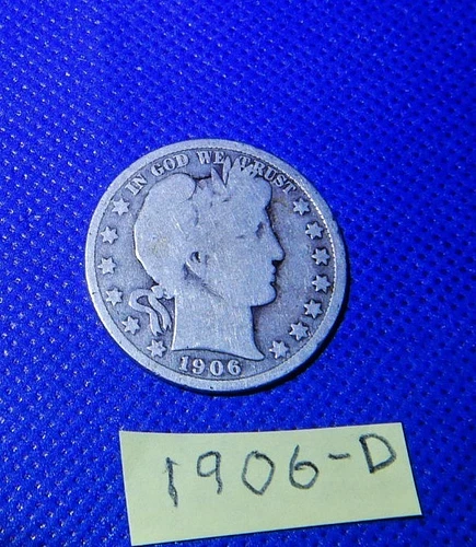 1906 D Barber Half Dollar