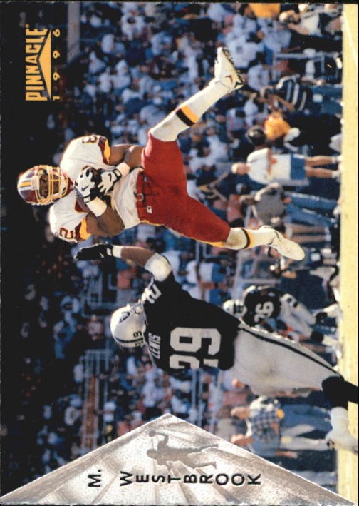 1996 Pinnacle Premium Stock #63 Michael Westbrook - FB