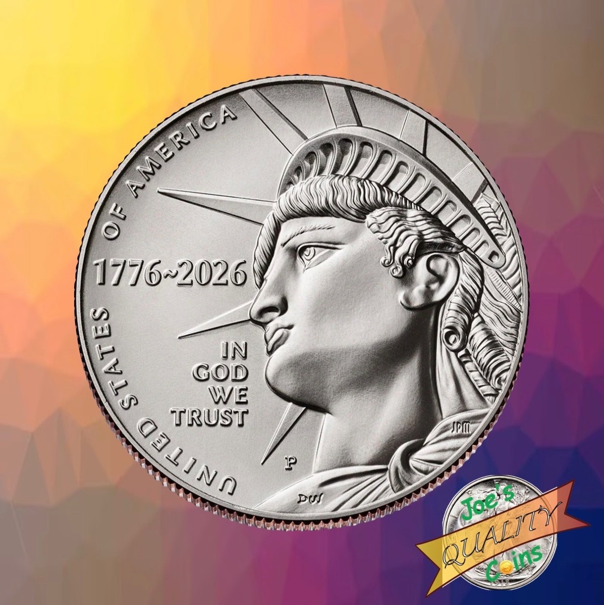 2026 P&D Semiquincentennial Enduring Liberty Half Dollar In 2x2