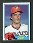 Nolan Ryan California Angels Hall of Fame 1981 Topps MLB Baseball Card #240