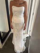 Justin Alexander Wedding Dress Ivory Size USA 12