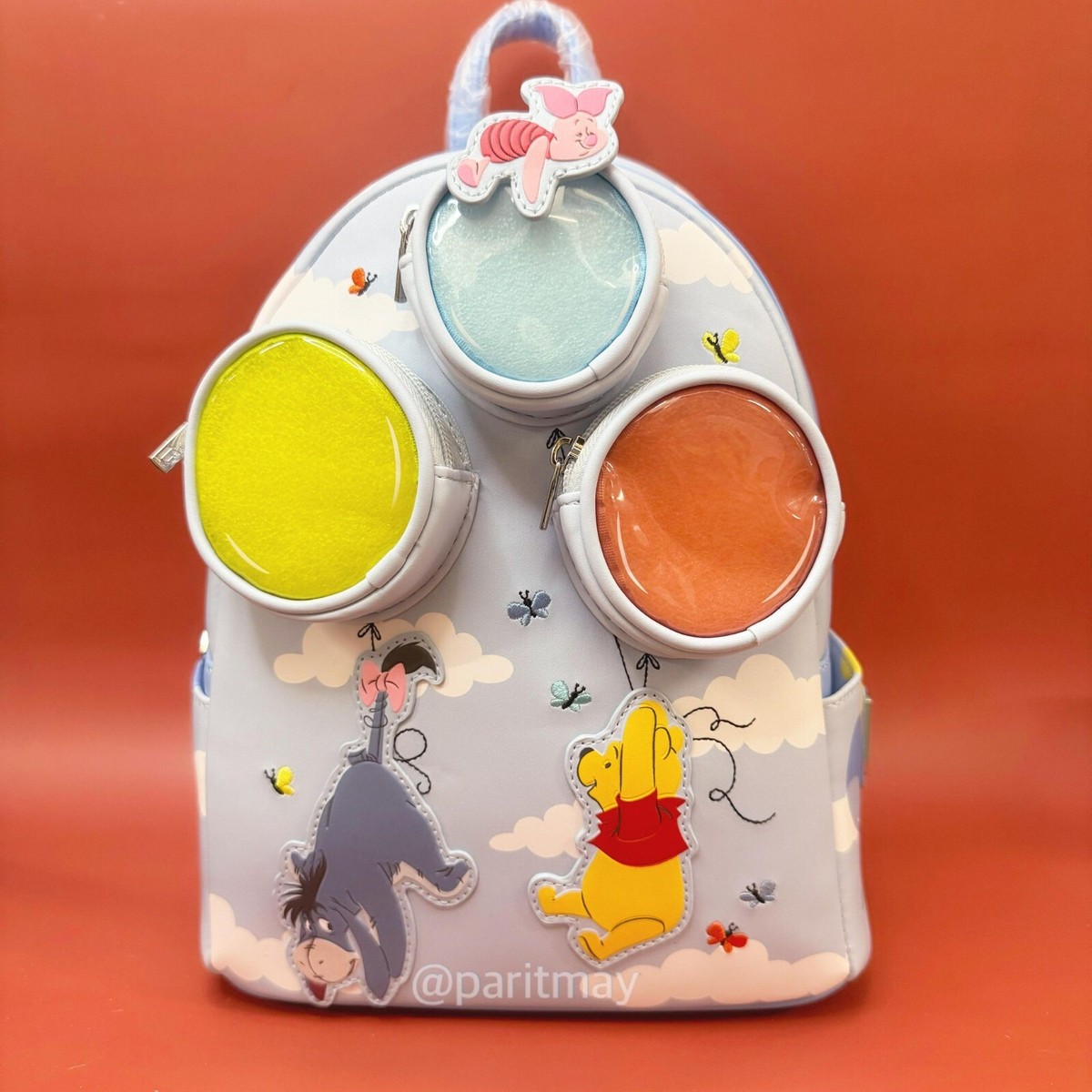 5116 Winnie the Pooh and Freiends Floating Balloons Mini Backpack | Disney Loungefly Winnie the Pooh & FriendsFloating Balloons Mini  main image 4