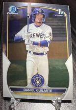2023 Bowman Chrome Daniel Guilarte 1st Bowman #BCP-21 Milwaukee Brewers