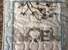 Handcrafted - Quilted Table Topper - Christmas Is Coming - NOEL- Silver/ Blue — photo 3