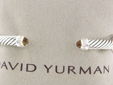 DAVID YURMAN 5MM CITRINE AND DIAMOND CABLE CLASSICS BRACELET