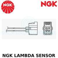 NGK Lambdasonde (Sauerstoff O2) - 4 Kabel - Stk Nein : 94175, Teil OZA723-EE2