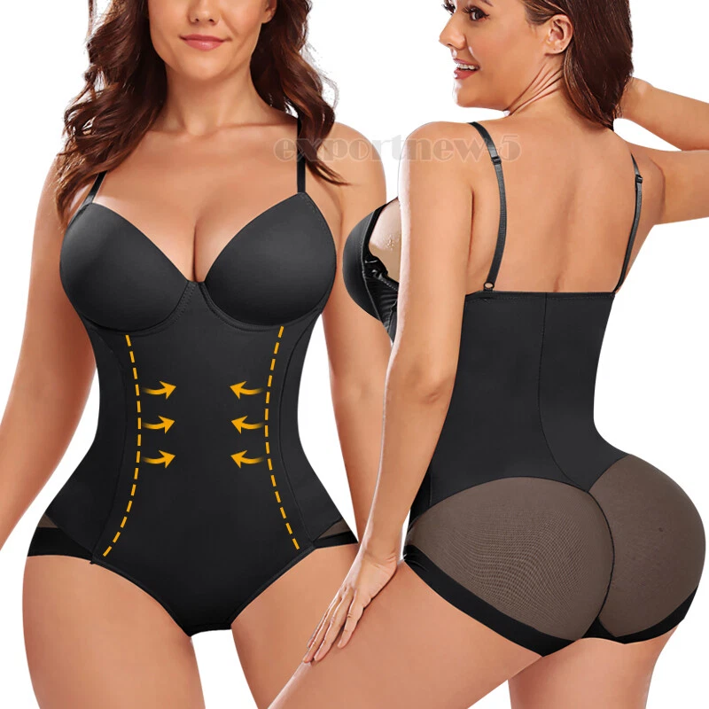 Damen Shapewear BH-Body Miederbody Figurformender Body Shaper Bauchweg  Korsett