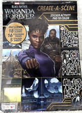 Marvel Black Panther Wakanda Forever Create-A-Scene Sticker Activity Pad  Color