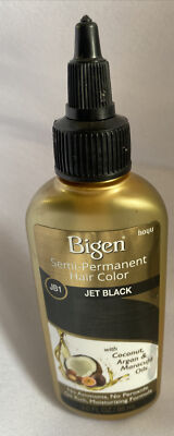 Bigen JB1 Semi-Permanent Hair Color, Jet Black Excellent gray coverage New