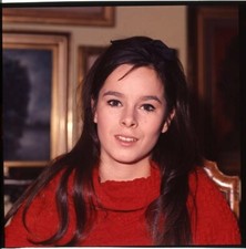 Geraldine Chaplin Vivid Color Vintage Portrait Original 2.25 x 2.25 Transparency