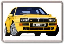 FRIDGE MAGNET -  LANCIA DELTA INTEGRALE EVO II GRAPHIC CAR ART -  Large 