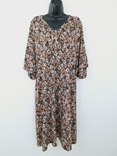 Dwell Slumber Maternity Caftan Dress One Size Multi Floral SS CLEARANCE SALE