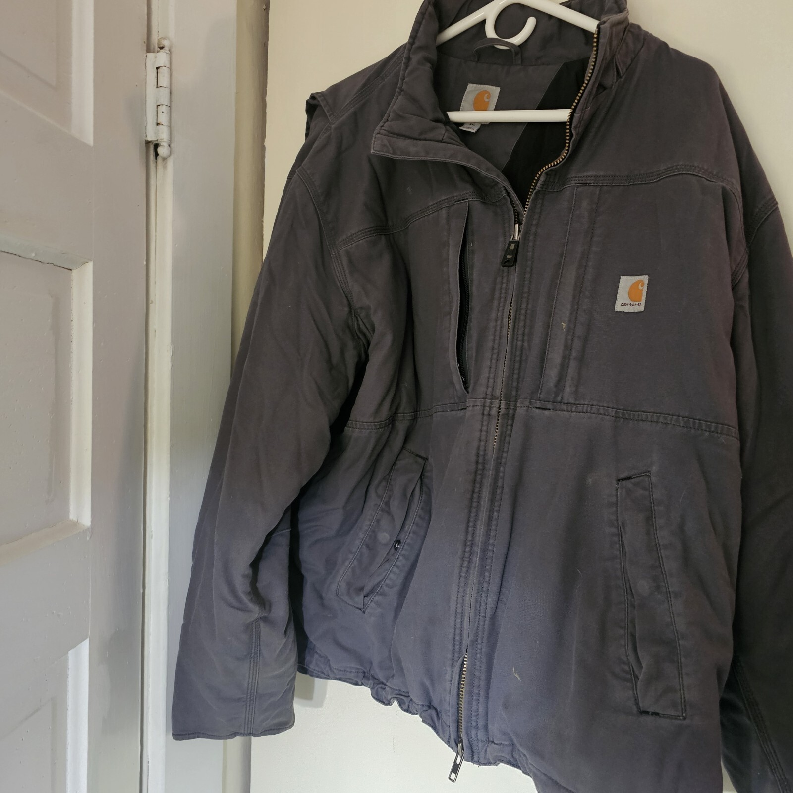 Carhartt Full Swing Jacket Men’s  XXL Gray Canvas Work Coat 102207 029