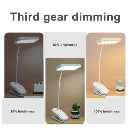 Clip On Desk Lamp LED Flexible Arm USB Dimmable Study Reading Table Night Ligh - Picture 4 of 16