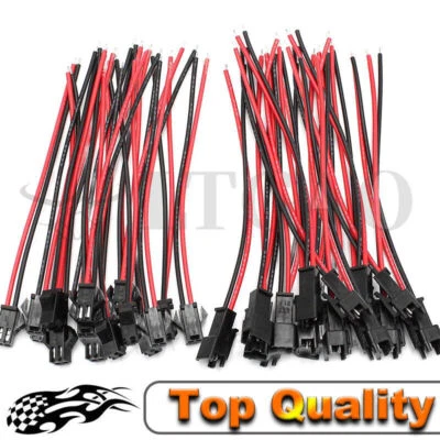 MARKENLOS 10x Auto Stecker 2 Polig Steckverbindung Steckverbinder Wasserdicht KFZ Kabel DE