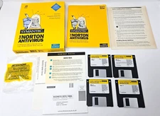 Symantec The Norton Antivirus Version 3.0 COMPLETE DOS / Windows 3.5" Floppy!