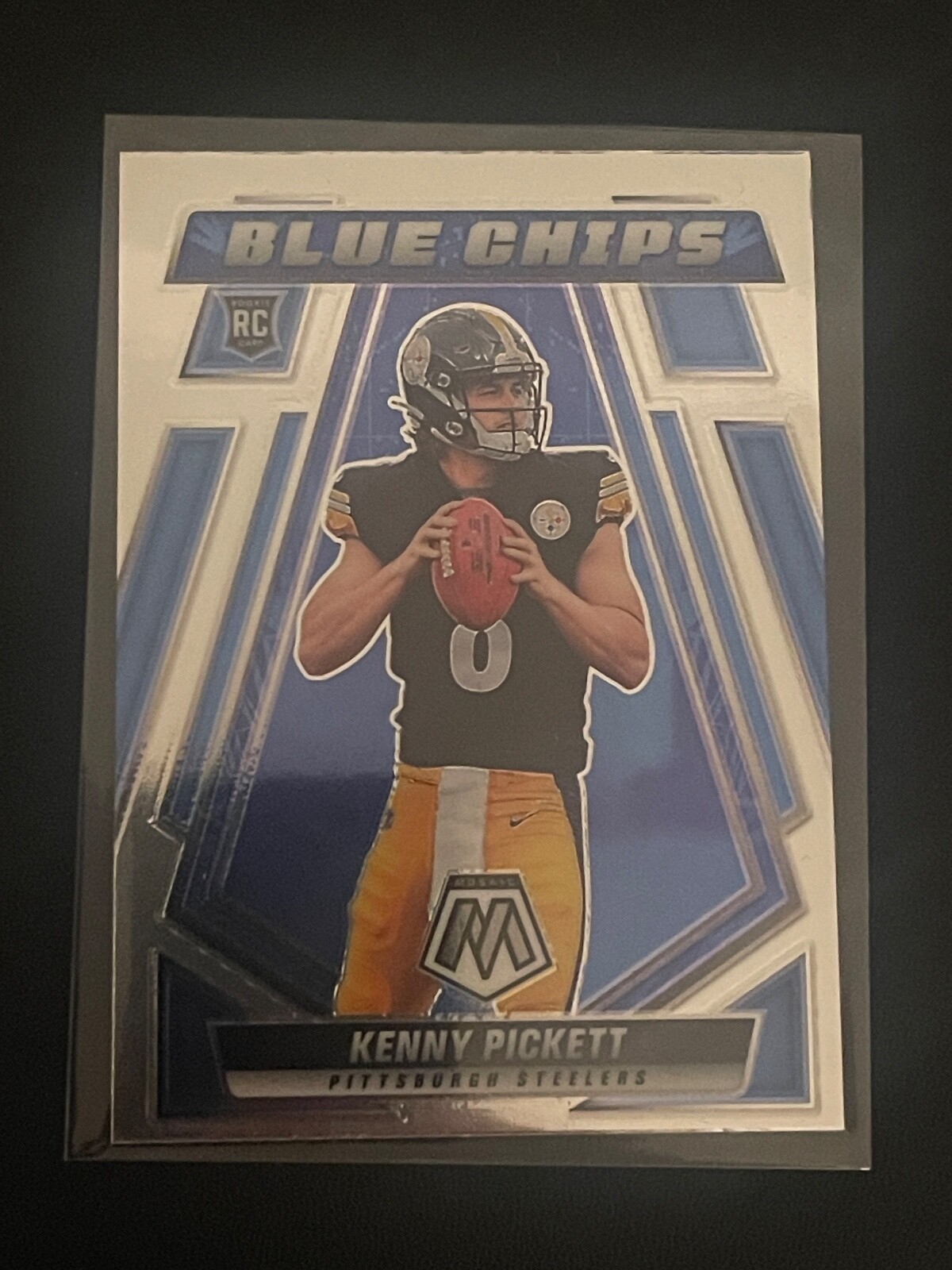 2022 Panini Mosaic Blue Chips #BC-1 1 Kenny Pickett Rookie RC Steelers🔥