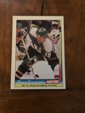 1991-92 Topps Hockey Team Scoring Leaders # 7 Dave Gagner