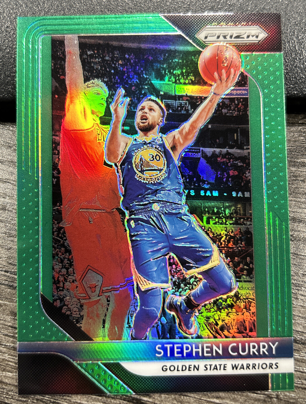 Stephen Curry 2018-19 Panini Prizm Green #222 Golden State Warriors