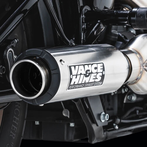 Vance & Hines 27337 Exhaust 2-into-1 Stainless 22-24 Harley