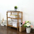 3 Tiers Bamboo Shelf Entryway Storage Shoe Rack Plant Holder Kitchen ...