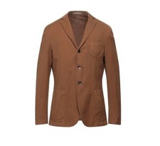 Blazer Paoloni taglia 52IT/42 misto cotone elasticizzato e lana, prezzo consigliato £525