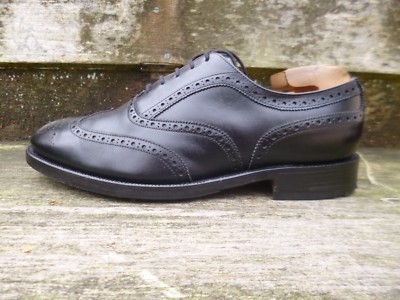JOSEPH CHEANEY BROGUES SCHUHE SCHWARZ LEDER UK8,5 HERREN TURNER TOP ZUSTAND