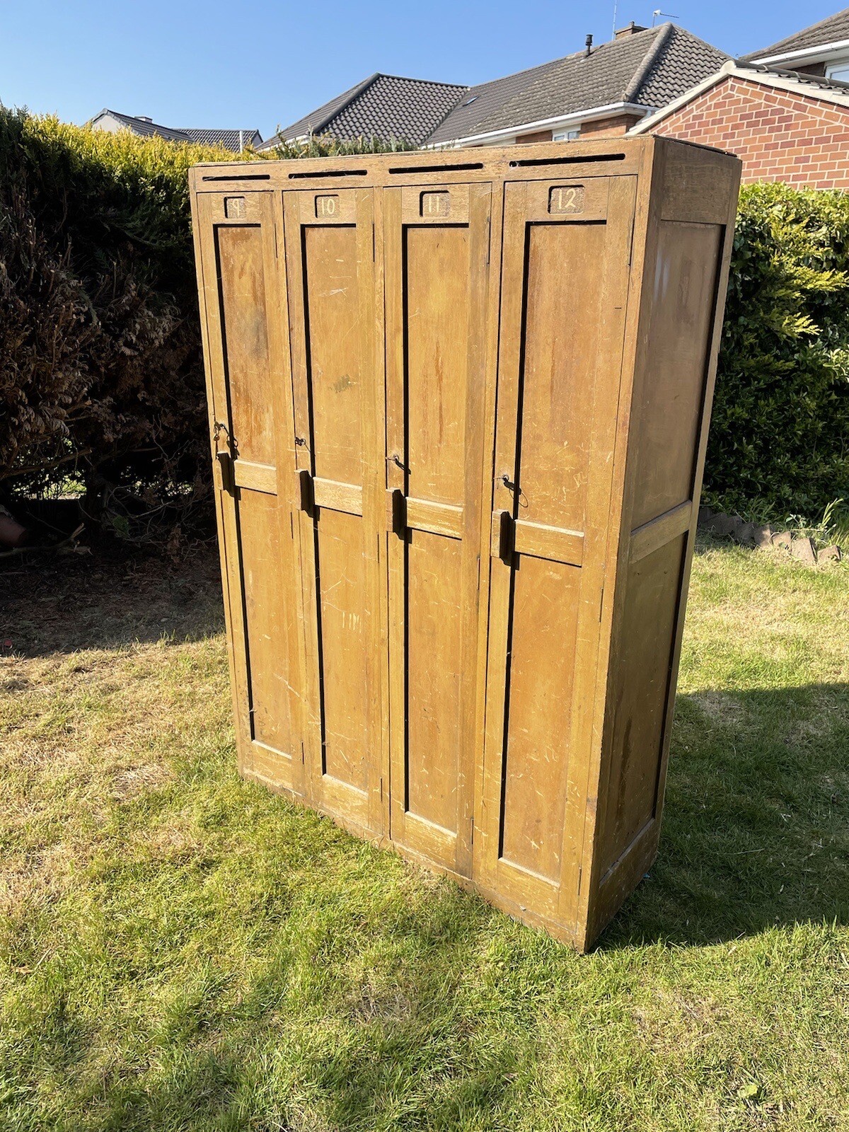 vintage wooden lockers eBay