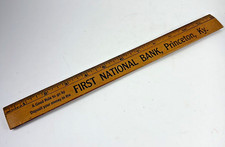 Vintage Princeton Ky Ruler FIRST NATIONAL BANK A Good Rule to Go By