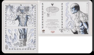 2019 Marvel Premier Sketch Cards Dual Panel 1/1 Brian Soriano #SKT-DP Auto 0y6z