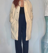 1950  s Cream Color Collarless Coat