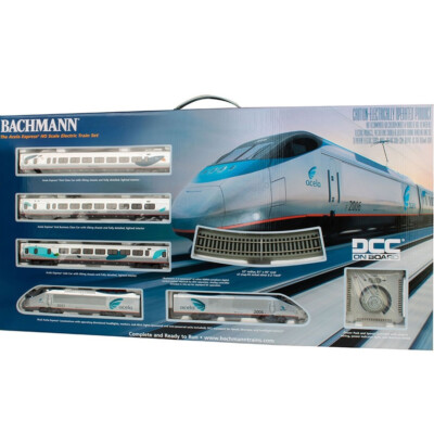 NEW Bachmann Amtrak Acela Express Electric Train Set with E-Z