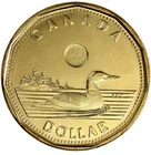 2014 Canada Loonie — photo from another recent sale