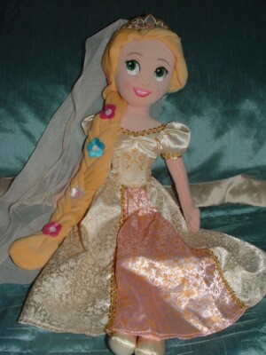 DISNEY STORE TANGLED PRINCESS RAPUNZEL 20 ZOLL GROSS HOCHZEIT PLÜSCHTIER STOFFTIER PUPPE PUPPE