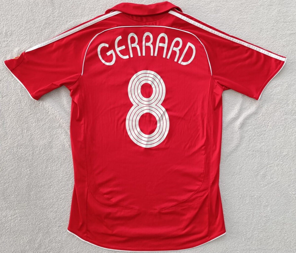 Liverpool 2006 - 2008 #8 Gerrard home adidas shirt size S | eBay UK