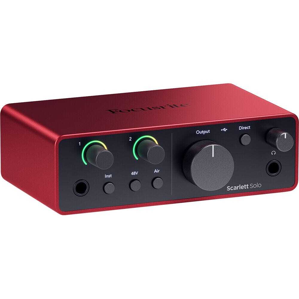 Focusrite Scarlett Solo Studio 4th Gen Recording Bundle with Pop