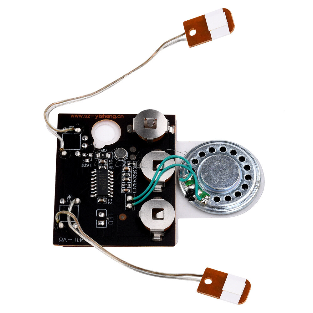 Wired Button Control Voice Module 30-Second Recordable Voice Chip Sound ...