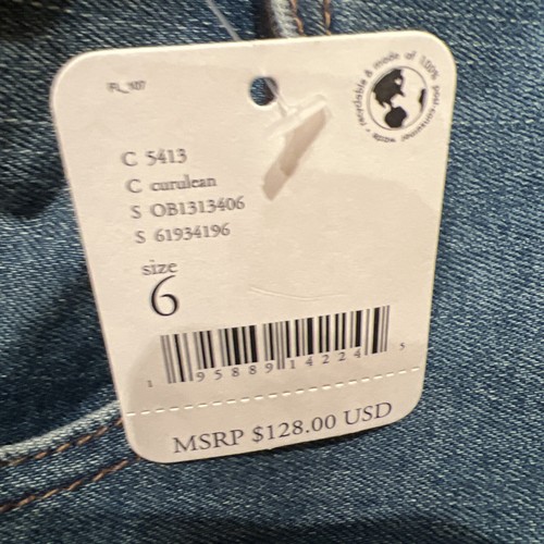 FREE PEOPLE WE THE FREE CRVY 2nd Ave One Piece DENIM JUMPSUIT 6 NWT