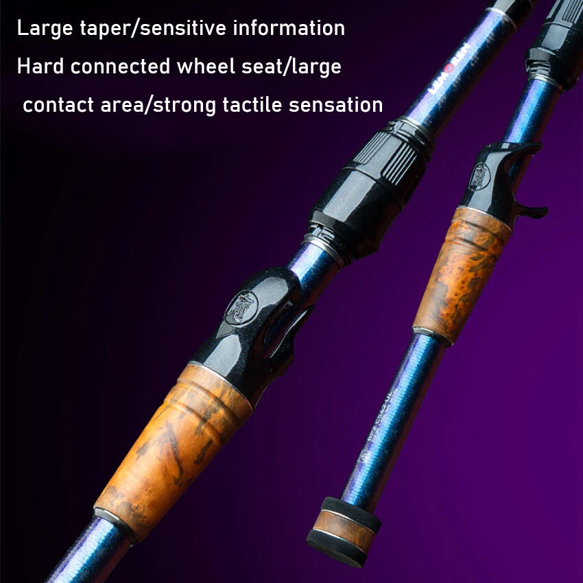 LEMOREN Spinning Fishing Rod 5.2ft 5.6ft Ultralight Fast Casting Rod Carbon - Image 3 of 4