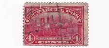 STAMP US SCOTT Q4 "Rural Carrier" 4 CENT 1912 US PARCEL POST USED - D