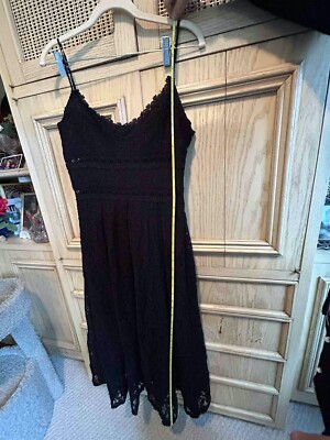 NSR Black Lace Midi Dress Size Medium | eBay