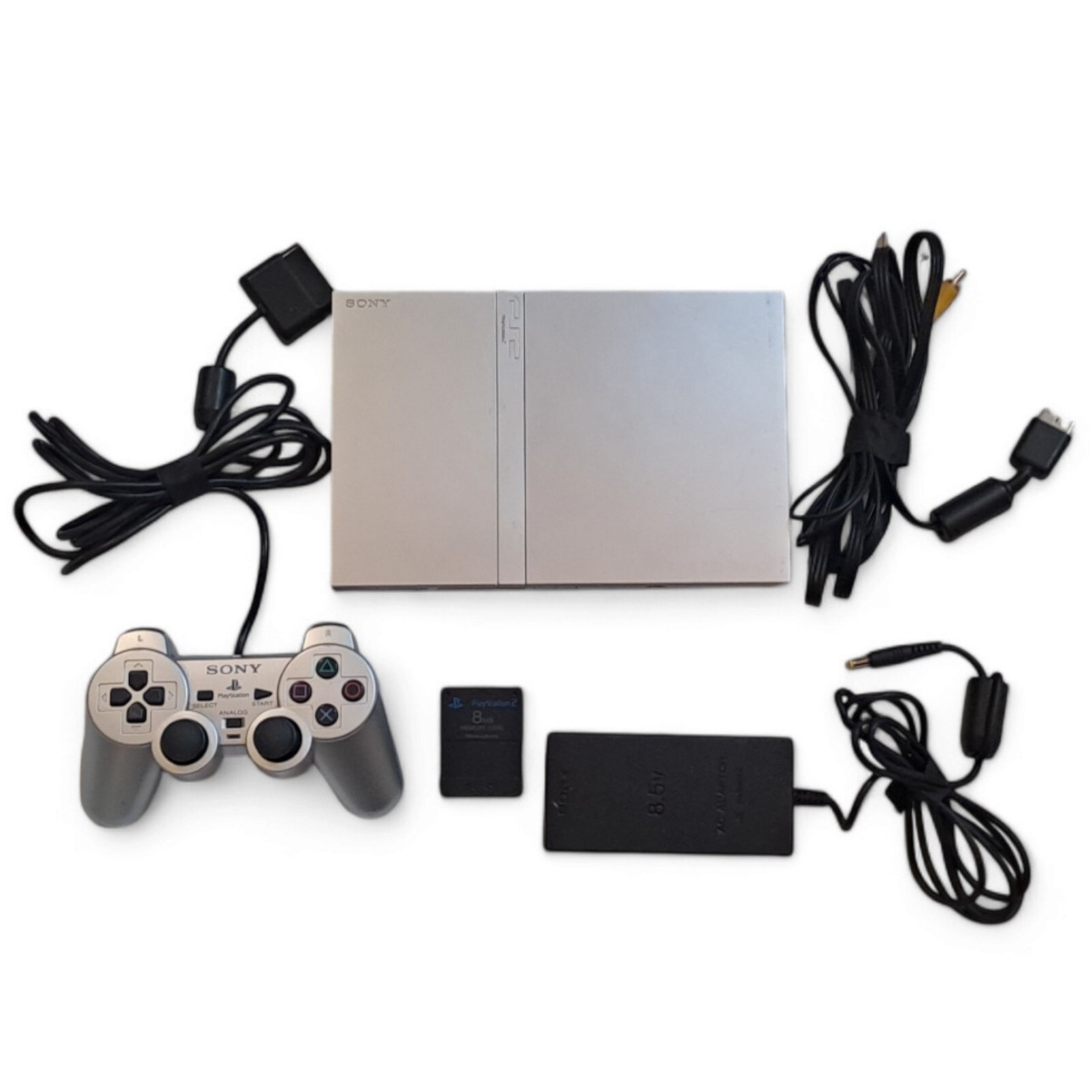Sony PlayStation 2 Slim Silver SCPH-70004 (Region-Free) – Complete Sony PlayStation 2 Slim Silver SCPH-70004 (Region-Free) – Complete