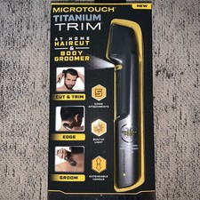 Micro Touch Titanium Trim Hair Cutting Body Shaver and Groomer - Damaged Box