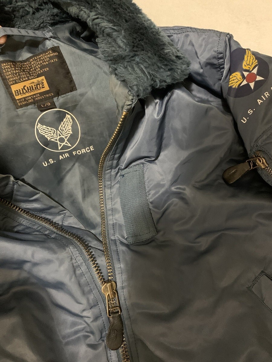 Vintage US Air Force Bomber Jacket Type B-17C, Bushline Vintage US Air Force Bomber Jacket Type B-17C, Bushline